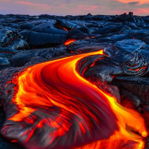 Hawaii Lava River by Alex Wilson