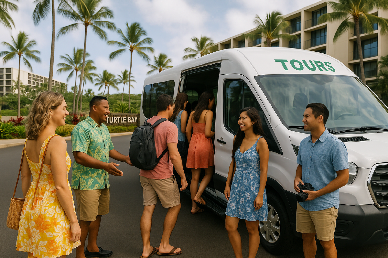 Pick up from turtle Bay resort private island tour