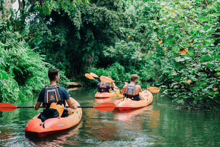 Kayak down the Kahana River